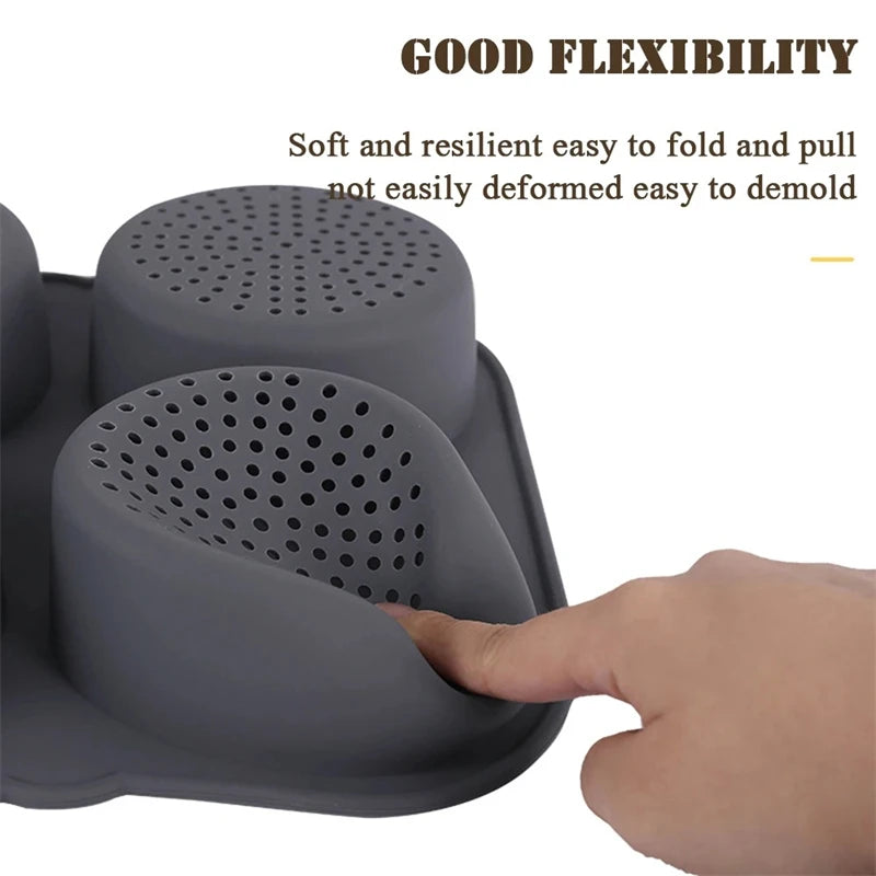 Hamburger Baking Mold Silicone mould Food Grade Bread Bun Baked Plate Non-Stick cake Pan Home Kitchen Bakeware BPA Free