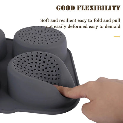 Hamburger Baking Mold Silicone mould Food Grade Bread Bun Baked Plate Non-Stick cake Pan Home Kitchen Bakeware BPA Free