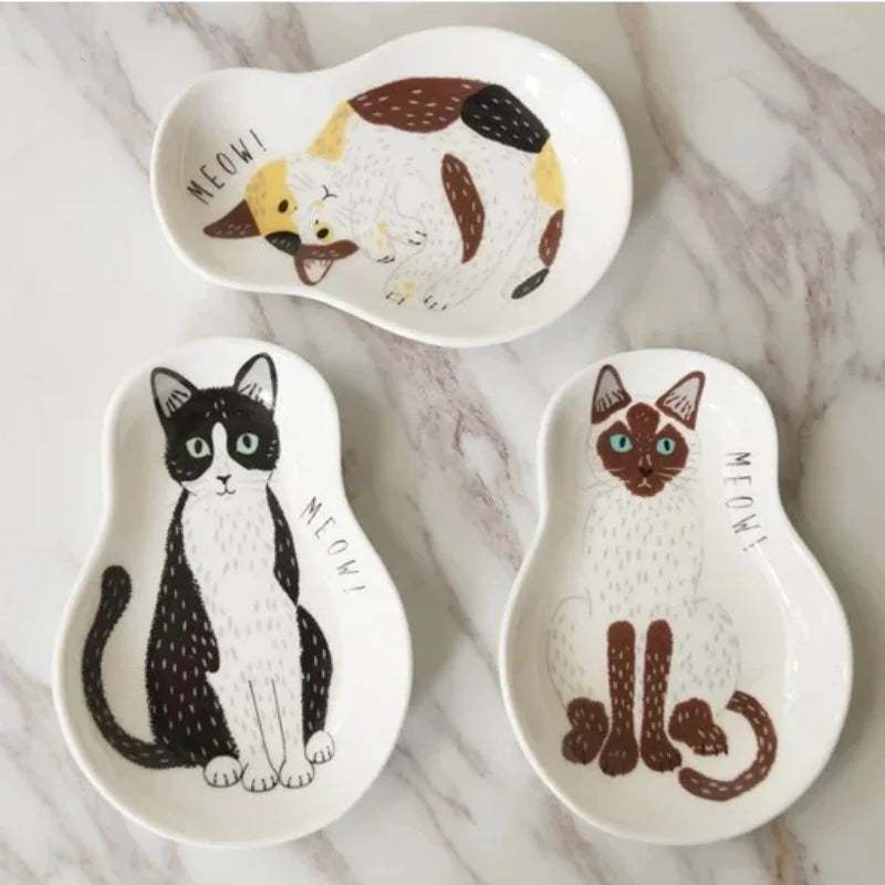 Ceramiczne danie przyprawowe japońskie zastawa stołowa Kitten sos sos sos sos sos sos sos