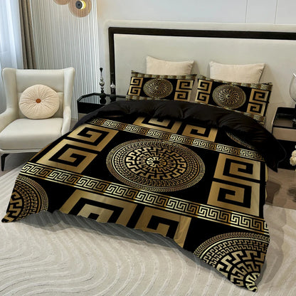 3PC European Style Disc Duvet Cover Comfortable Bedding Set 1Duvet Cover 2Pillowcases Digital Printing Four Seasons Home Decor
