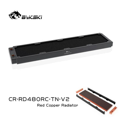 Bykski G1/4 "30mm grosime de cupru PC radiator negru, suport de apă de răcire cu apă 12cm ventilatoare PC Hatsink 120 240 360 480mm