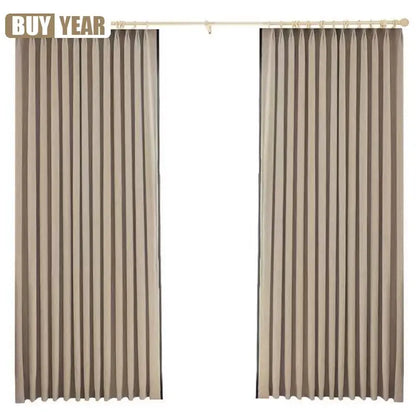 New Chinese Style Jacquard Chenille Thickened Blackout Retro Cotton and Linen Curtains for Living Dining Room Bedroom Custom