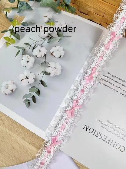 Bow Pleated Lace Handmade Diy Decoration Baby Clothes Skirt Hem Clothing Lace Accessories Curtains Home Decoration Accessories
