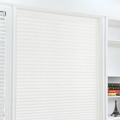 1Pc Half Shades Self-adhesive Windows Nonwoven Folding Curtain Bathroom Balcony Living Room Balcony Curtains Pleated Blinds