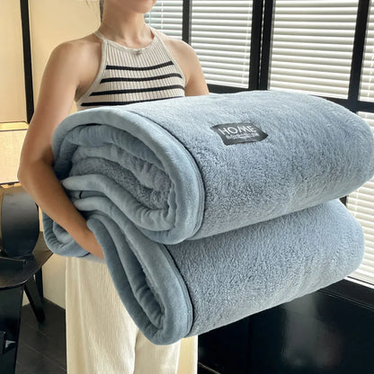 New Grade A Half-sided Velvet Autumn Winter Keep Warm Blankets for Bed Soft Fluffy Warmth Sofa Blanket Shawl Napping Blankets