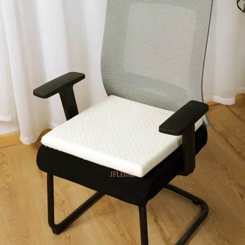 Jflegal Thailand natierlecht Latex Këssen, entlaaschten Halswéi Customie, wackable Square CHAIR CHUSHIOUN 40X40 / 45X45CM COJIN