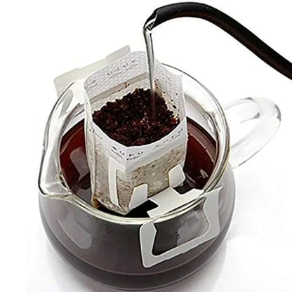 50-200PC Biodegradable Coffee Filter Bags Disposable Fast Flow Drip Brewing Tool for Coffee Tea Travel Office Home Use