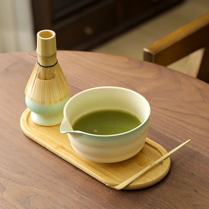 NEW High-end Japanese Ceramic Matcha Gift Box Matcha Tea Set With Whisk And Bowl Sumptuous Grinder Brush Tea Tools Hold