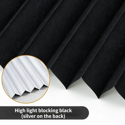 5 Size Self-adhesive Pleated Blinds Bathroom Balcony Shades Half Blackout Windows Curtains for Bedroom Living Room Balcony