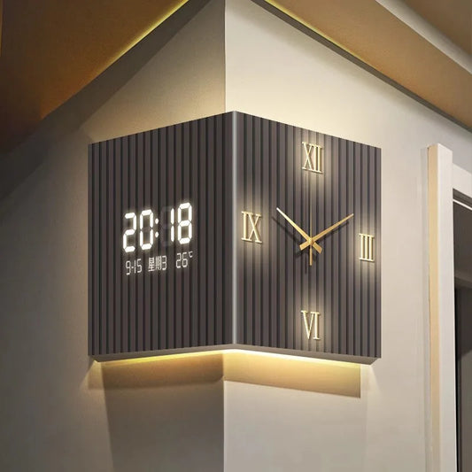 Modern Wall Clock Decorative Led Digital Clock Large Temperature Clocks Office Interior Calendar Clocks Aesthetic Room Decor