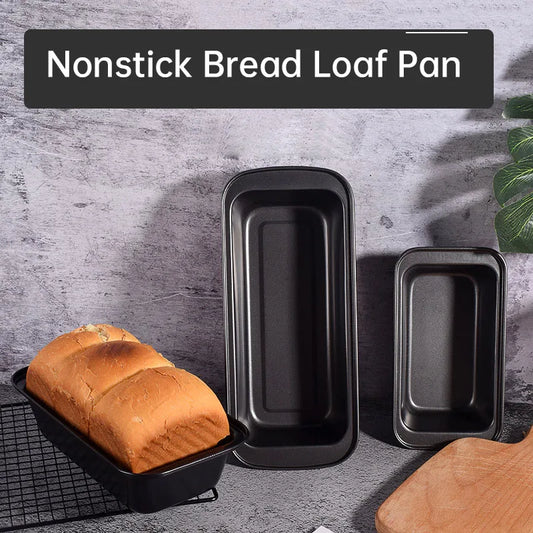 Nonstick Baking Bread Loaf Pan Carbon Steel Toast Bread Pan Tin Kitchen Rectangle Bakeware for Brownies Meatloaf