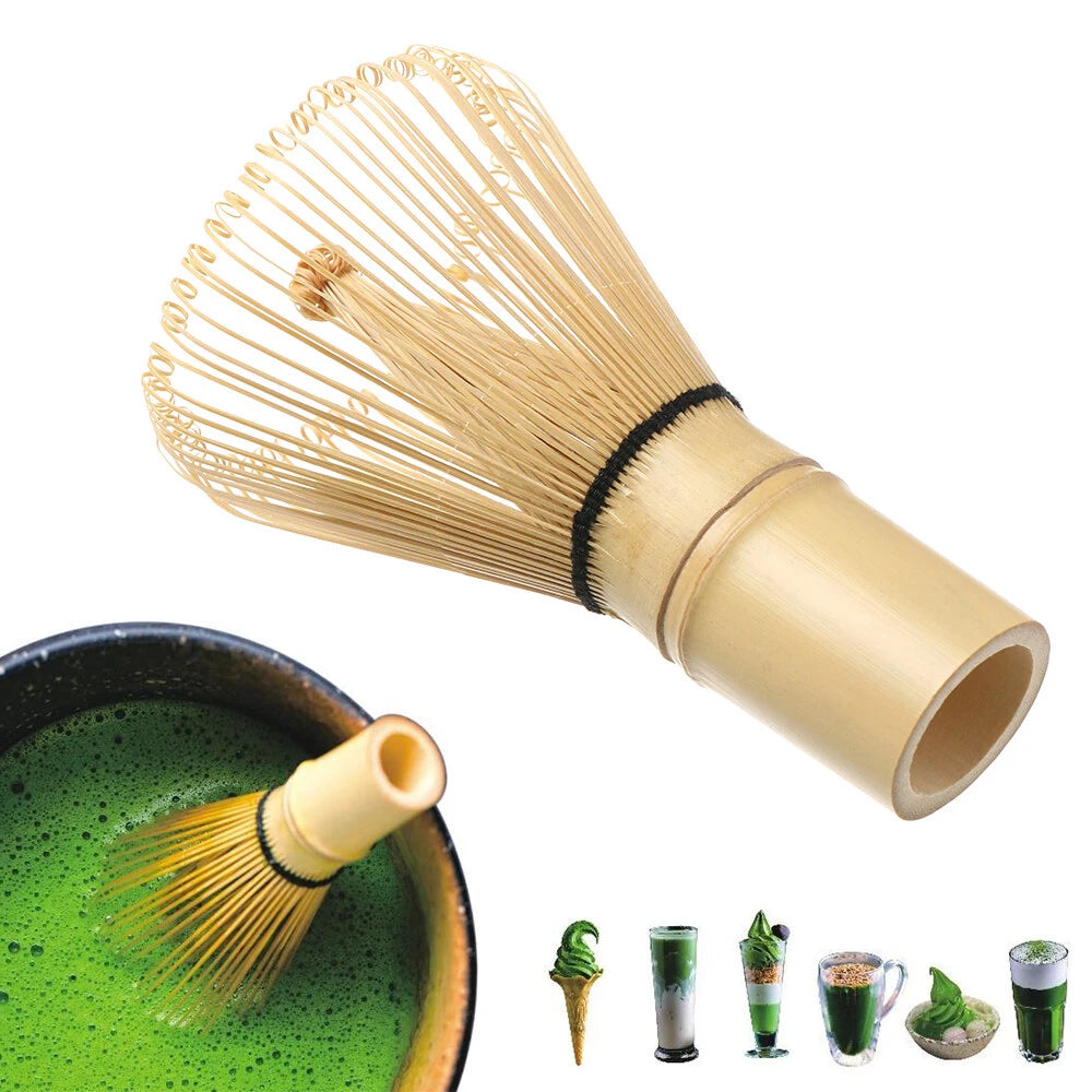 Bamboo Matcha Woucha Green Tea Powder Brush Brinder Matcha TEA Chasen mélangeur Signateur réutilisable à thé