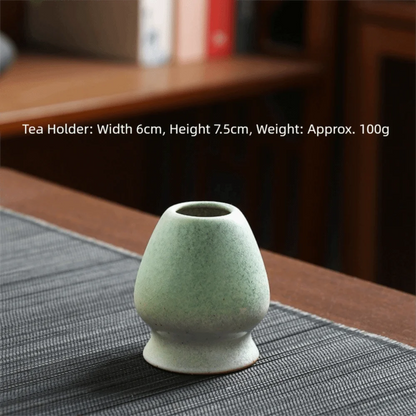 Japanese Ceramic Matcha Set Reusable Traditional Tea Whisk Stand Tea Sets Safe Matcha Whisk Set Tea Lovers Gifts