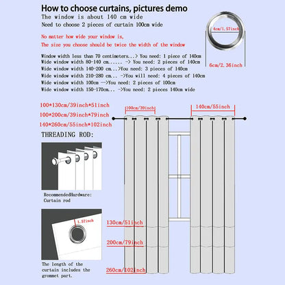 1 Panel Moder Curtains For Livingroom High Shaing Curtain90% For Blackout Bedroom Curtain Thick Blinds Drapes Door