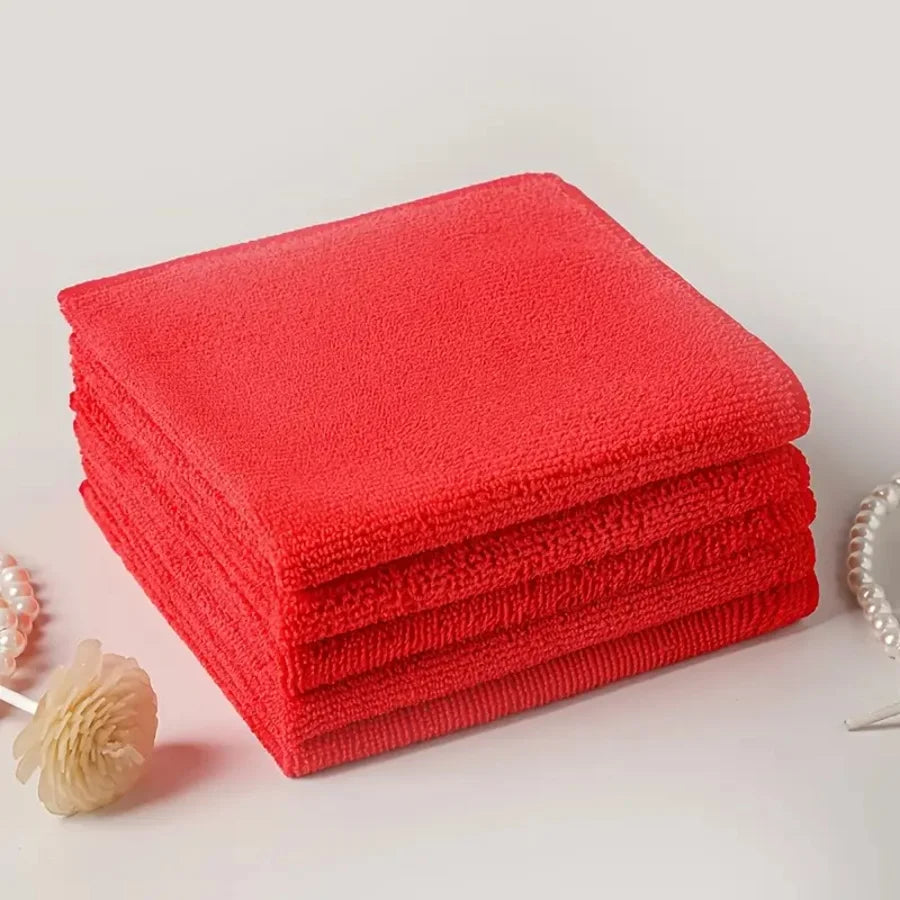 20/10/5pcs Microfiber Cleaning Cloth, Dishwashing Cloth Household Rag Kitchen Bathroom Cleaning Towel Durable Absorbent Towel