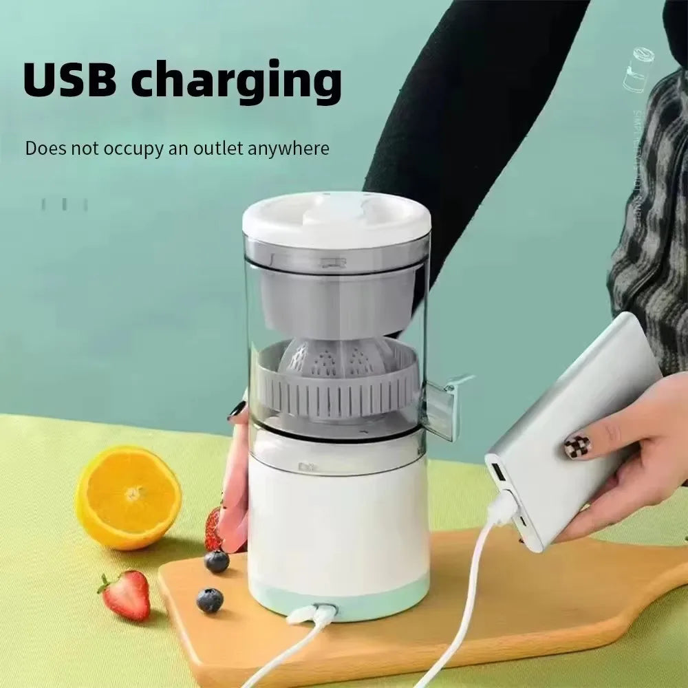 Estrattori di succo elettrici Spremiagrumi portatile a coclea singola Spremiagrumi Carica USB Spremiagrumi automatico per frutta arancione e limone