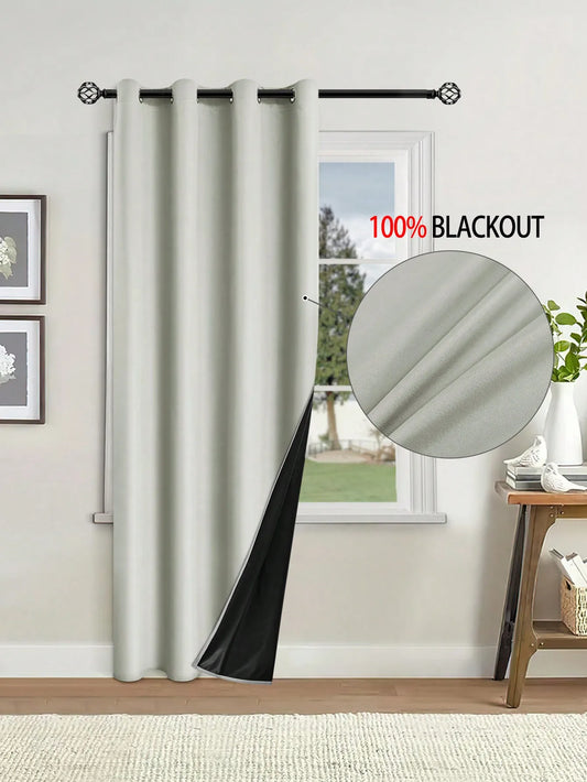 1pc Blackout Curtain με επικαλυμμένη μονωμένη επένδυση, ιδανική για σαλόνι, κρεβατοκάμαρα, κουζίνα, μπάνιο, διακόσμηση σπιτιού, διακόσμηση δωματίου