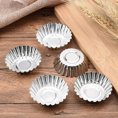 50PCS Aluminum Cupcake Cake Cookie Lined Mould Tin Baking Tool Hot