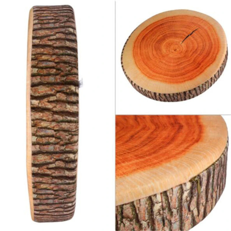 1 pc nyt hjem naturlig campingcylinder Woods Design Log Soft Plush Pushion Pillow Throw Puder