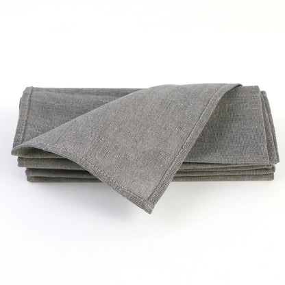 Set of 10 Pack Cocktail Napkins 40 X 40cm Cotton Blend Heavy Fabric Durable Linen Towel for Home Kitchen Wedding Decoration