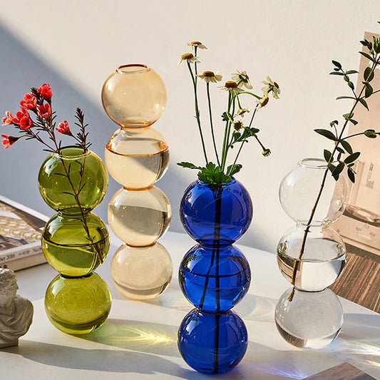 Nou Nordic Bubble Bubble Vase Ins Flower Aranjament Modern Creative Sferice Flori Vasele pentru decorațiuni pentru casă pentru ziua de naștere vase