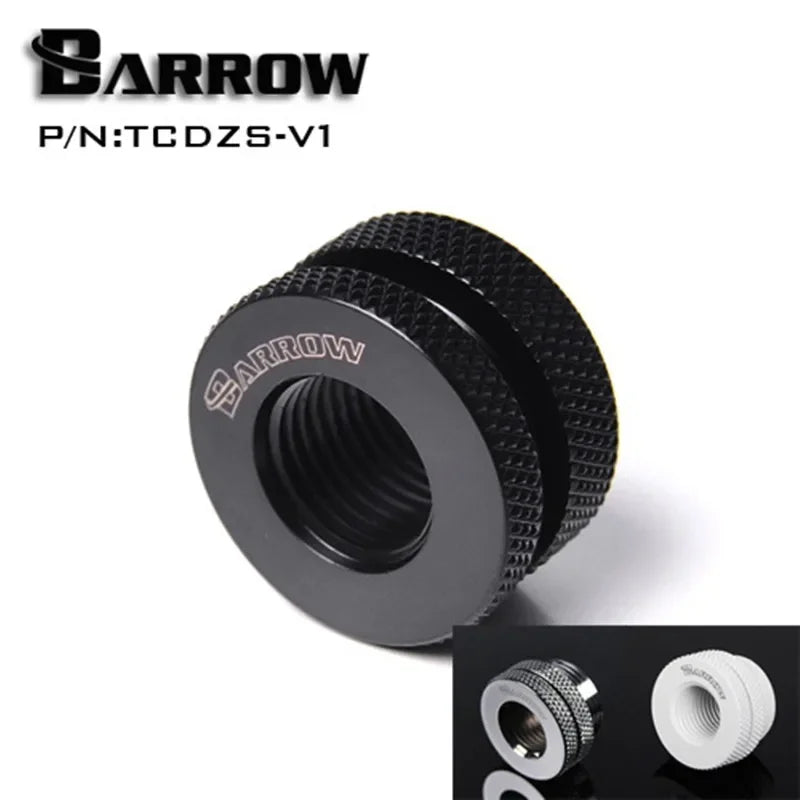 Barrow TCDZS-V1 G1/4 '' Промиване на отвори за приспособяване на пълнеж за охлаждане на маркуча. Използвайте 4 цвята TCDZS-V1