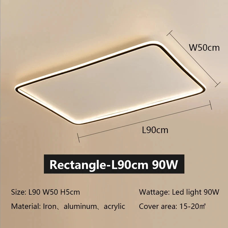 Ultrathin Minimalist LED Ceiling Light Nordic Circle Bedroom Lamp Home Decor Interior Living Room  Balcony Ceiling Pendant Lamp