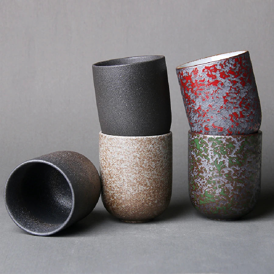 New Vintage Ceramics Cups Japanese Stoneware Porcelain 130ml Tea Mug Healthy Lifestyle Kung Fu Tea Sake Coffee Cups Drinkware