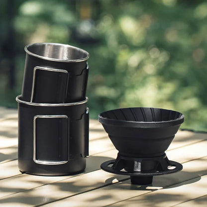 Coffee Filter Reusable Silicone Camping coffee cup filter paper Dripper Barista tools Brewing Funnel Filter Cup