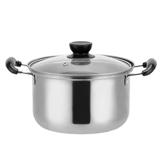 Pot Zopp kacht Edelstol Stock Lid Pan Cowea Kichenkäpp Kassekare Kasserware Nowle Stew Nuddelen kachend Stew