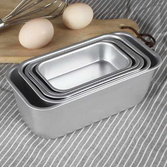 12-20 cm Rektangelkaka Mögel Aluminiumlegering Bröddessert Mögel Non-stick Diy Cake Bakeware Brownie Mold For Kitchen Baking