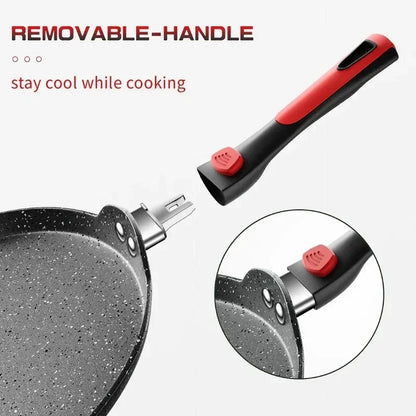 Innerwell Frying Pan 11inch Bucătărie Nestesteră Toxin pentru bucătărie gratuită pentru micul dejun Pizza friptură prăjită crep de gătit pentru inducție pentru inducție