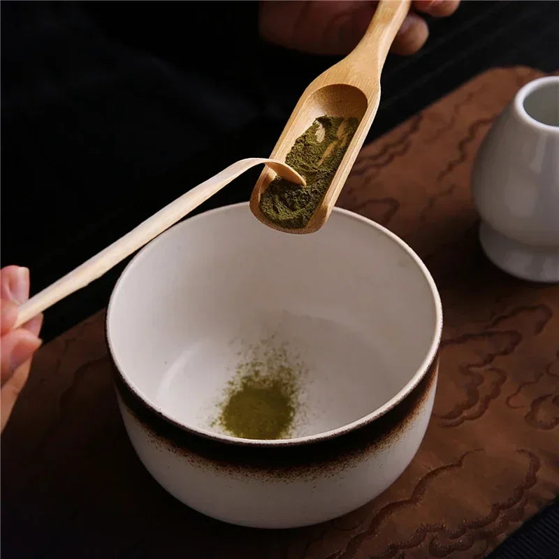 4/6/7PCS Japanese Matcha Blender Set with Bamboo Whisk Matcha Brush Teaspoon Kiln for Beverage Shop DIY Tea-Making Tools