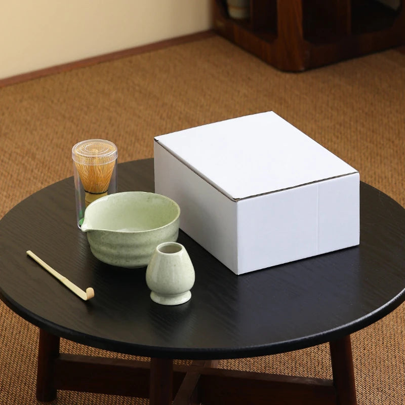 Japanese Matcha Sets Ceramic Matcha Gift Box Bowl Bamboo Whisk Grinder Brushes Tea Tools for Tea Lovers Teaware Accessories New