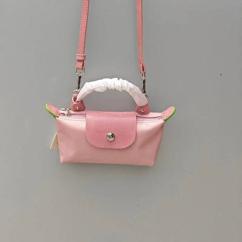 25 Mini Nylon Dumpling Bun Non Perforated Single Shoulder Women's Handbag Multi functional Spring and Autumn Single Shoulder Bun