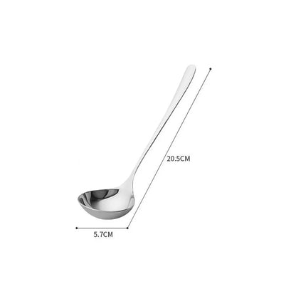 2/1pcs cuillère en acier inoxydable épaississer les cuillères à soupe à poignée longue pour les scoops chauds collanter la cuisine de cuisine de cuisine ustensiles de cuisson