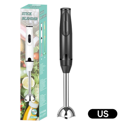 Nuovo frullatore elettrico EU/US/UK Spina Asta di agitazione Mixer Bastone in acciaio inossidabile Frullatore a immersione per uso alimentare per la cottura di alimenti per bambini Cucina