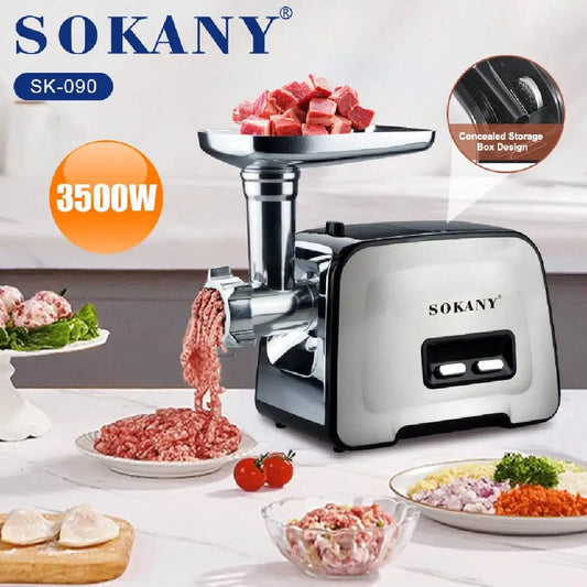 Electric Meat Grinder, Multi-function Sausage Filling Machine, Suitable for Grinding Meat, Sausages, Meatballs, Etc