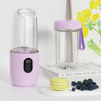 Bærbar blender USB genopladelig trådløs mini juicer mixer til smoothie ryste protein rejse sportsflaske juicer cup