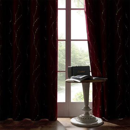 1 piece of blackout curtains, light-reducing and heat-insulating curtains for living room, bedroom, office decoration