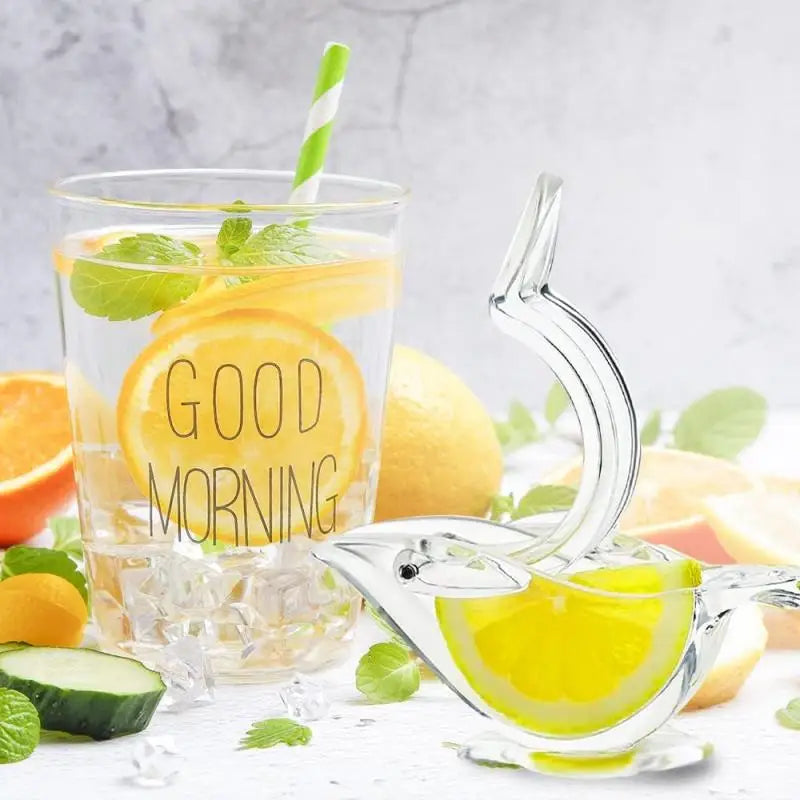 3/2/1PC Kitchen Home Slip Tool Press Squeeze Fruit Mini Manual Juicer Bird Shape Transparent Portable Orange Lemon Manual Juicer