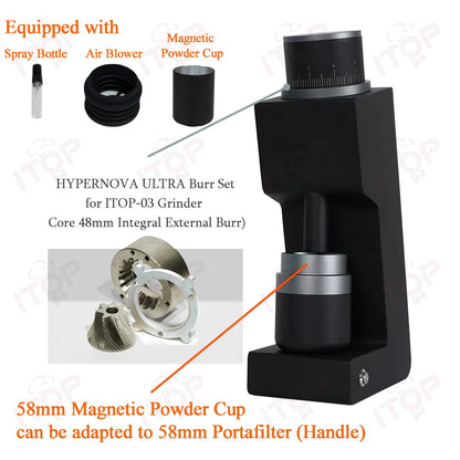 ITOP 03 Elektrische Kaffeemühle Sechs-kern 38mm Grat Haushalt Kaffeebohnenmühle Kaffee Miller Mühle für Espresso filter VS3