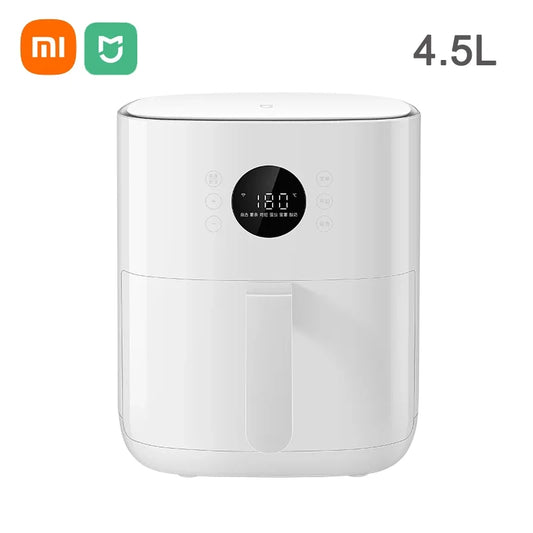 Xiaomi Mijia Air Fryer 4,5L Multifunkcionális háztartási alacsony olaj- és zsírsütő Intelligens NTC elektronikus hőmérséklet-szabályozás