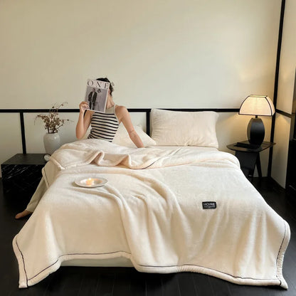 New Grade A Half-sided Velvet Autumn Winter Keep Warm Blankets for Bed Soft Fluffy Warmth Sofa Blanket Shawl Napping Blankets