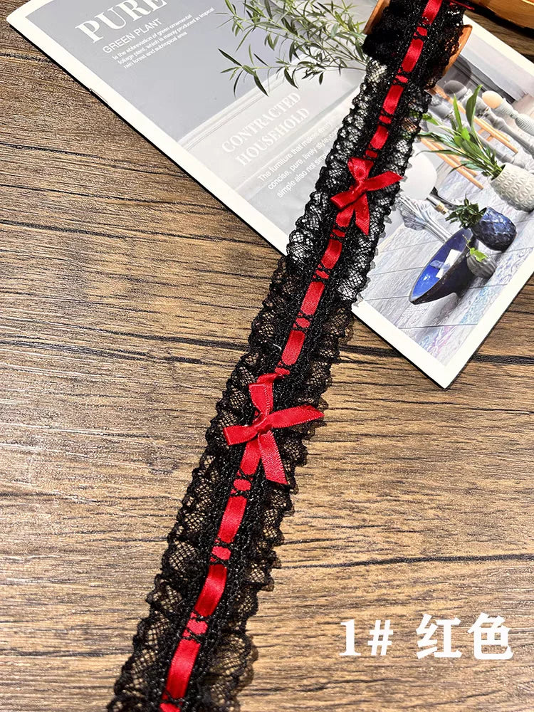 Bow Pleated Lace Handmade Diy Decoration Baby Clothes Skirt Hem Clothing Lace Accessories Curtains Home Decoration Accessories