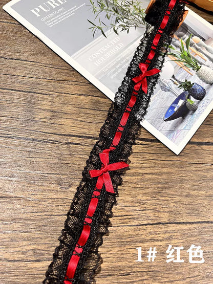 Bow Pleated Lace Handmade Diy Decoration Baby Clothes Skirt Hem Clothing Lace Accessories Curtains Home Decoration Accessories