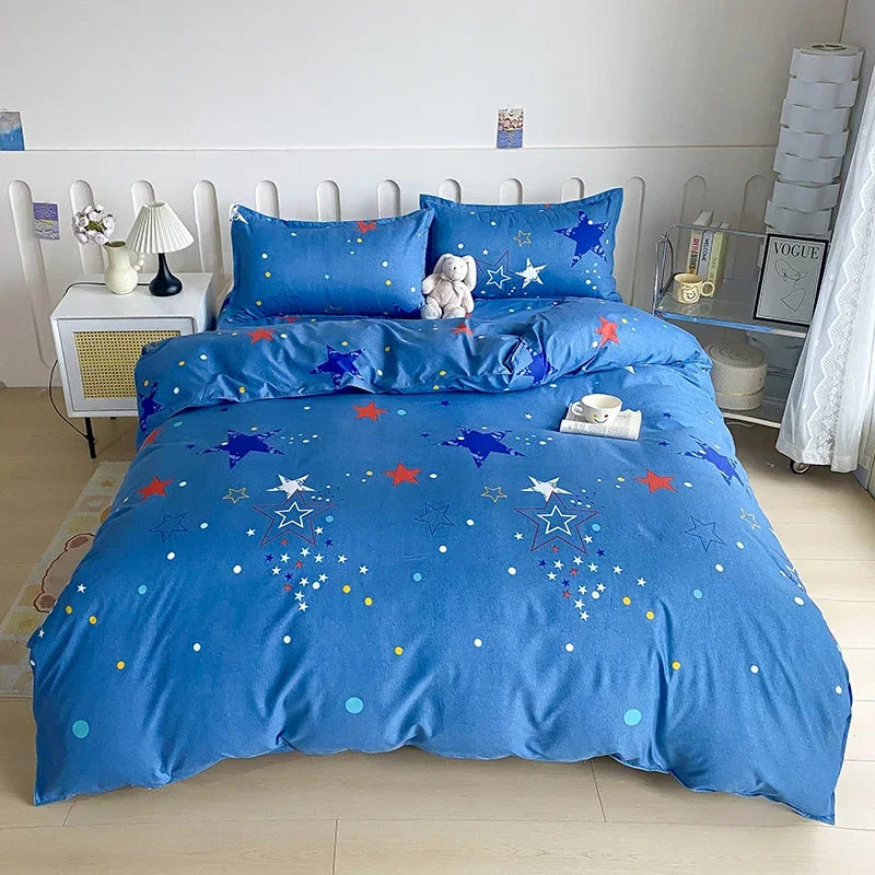 1pc Duvet cover Without Filler Aloe vera cotton synthetic fiber material,Soft Breathable And Comfortable Bedroom bedding