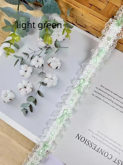 Bow Pleated Lace Handmade Diy Decoration Baby Clothes Skirt Hem Clothing Lace Accessories Curtains Home Decoration Accessories