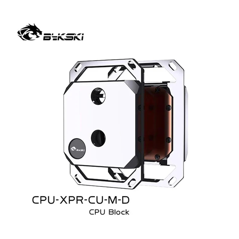 De ByKski CPU Block Benotzung fir Intel Lga 1151 1156 1700 1800 AMD A4 AM5 / Waasser Cooler Radiator 5v LIGC / M-I-D-D-