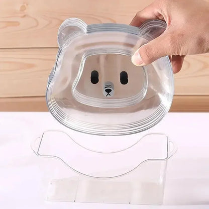 Tegneseriebjørnform snackplate Kawaii Plastfrukt